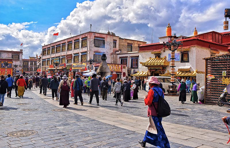 Barkhor Street in Lhasa